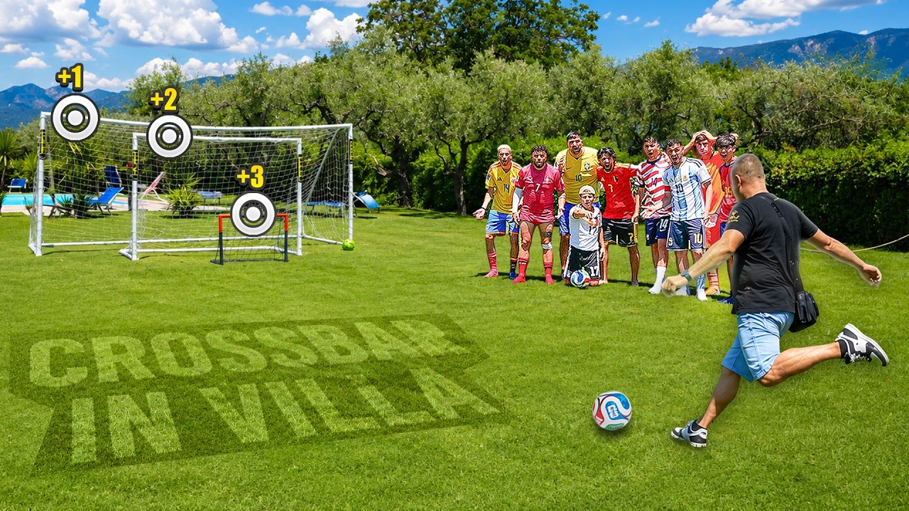 ⚽ CROSSBAR CHALLENGE IN VILLA ELITES 🏡💎