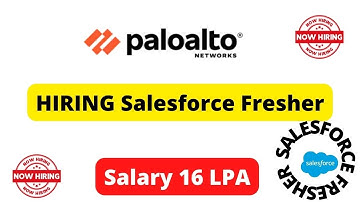 HIRING #Fresher #salesforce Developer