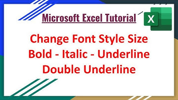 Mastering Excel Font Formatting: Size, Bold, Italic, and Double Underline