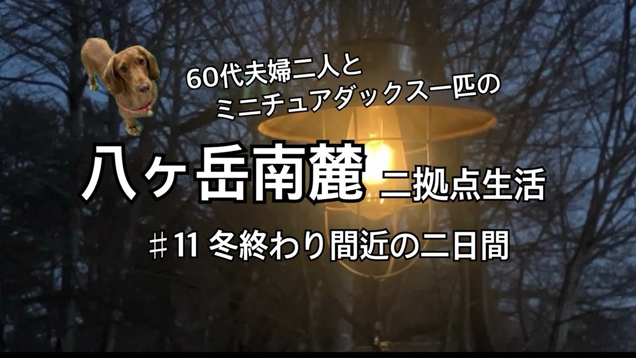♯11  冬終わり間近､八ヶ岳南麓生活の二日間をご紹介。萌木の村のシェフズバルほか。