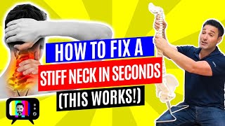 How to Fix a Stiff Neck in Seconds (THIS WORKS!)
