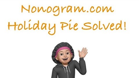 Nonogram.com Holiday Pie Event level 3/160