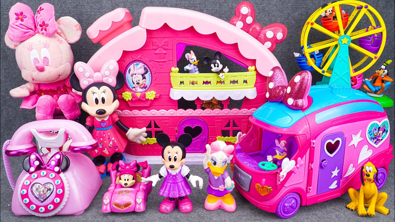 Satisfying with Unboxing Disney Minne Mouse Fun Wheel Playset | Review Toys ASMR