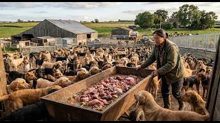 Inside a Dog Farm – Mass Meal Prep for 100+ Dogs (Daily Routine Revealed)