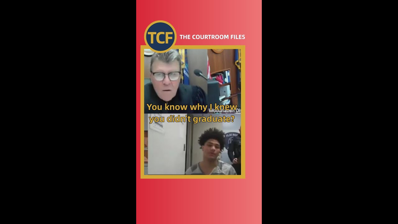 HARSH TRUTH - Judge McNally tells young man how he knew he didn't graduate high school