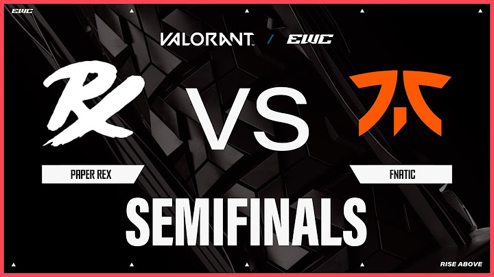 Paper Rex vs Fnatic | VALORANT at EWC 25 - Day 5 - Semifinals