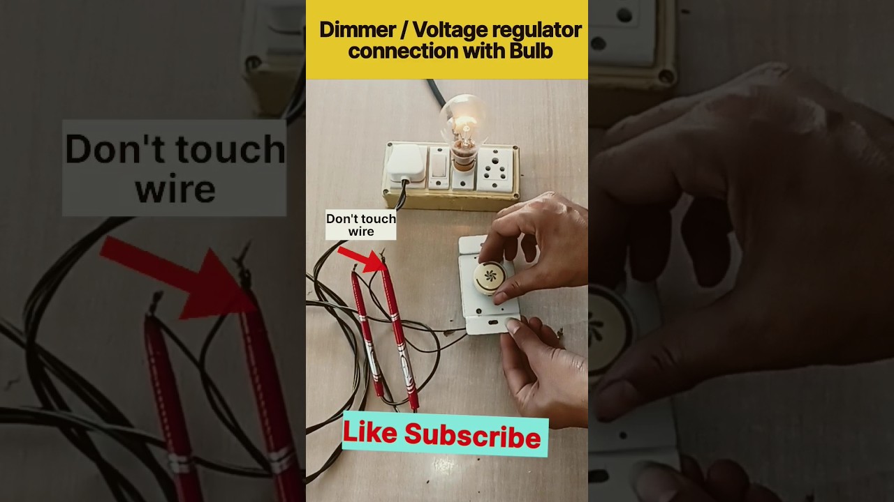 how to dimmer/controller connection with lamp | voltage regulator 
