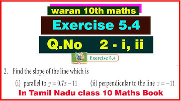 TN 10th std Maths Exercise 5.4 Q.No 2 - (i) and (ii) in Chapter 5 Coordinate Geometry - year 2019-20