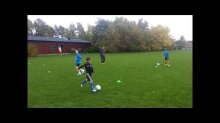Soccer Passing Exercise in square with movement 1