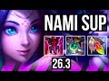 NAMI &amp; Aphelios vs JANNA &amp; Caitlyn (SUP) | Perfect KDA: 3/0/16 | NA Master | 26.3