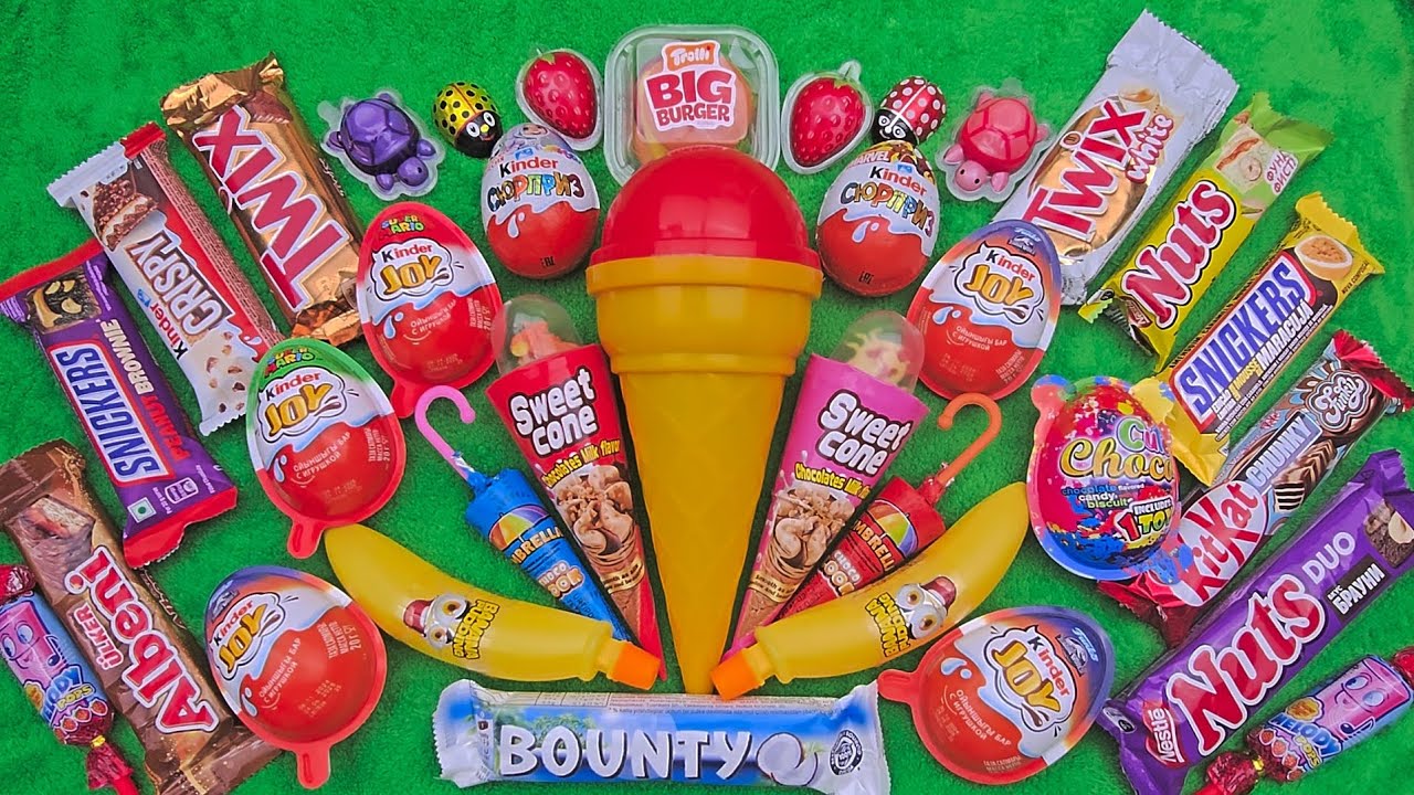 Top 5 Satisfying Video ASMR Lollipops Chocolate and Gummy Candy Unboxing Video Most Popular Candy.