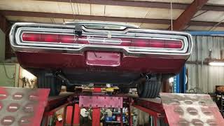 1966 Ford TBird: Magnaflow muffler install