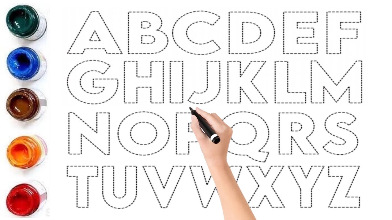 Alphabet A_Z for Kids | Learn Capital Alphabet Letters A to Z for Kids & Toddlers | Easy Drawing 