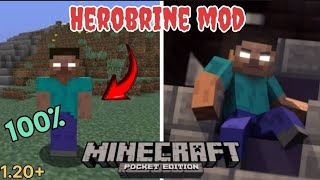 Herobrine Mod For Minecraft PE 1.20+ | Herobrine Mod For MCPE 😱 screenshot 3