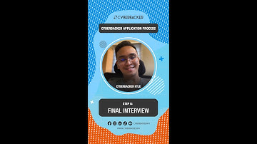 #shorts : What to expect in your Final Interview #cyberbackercareers