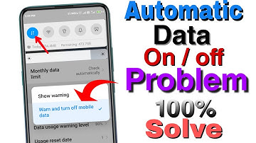 How To Fix Automatic Internet Data Off/Automatic Internet Data Off Problem Solve kaise kare
