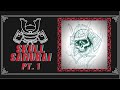 How to draw a skull Samurai (part 1)