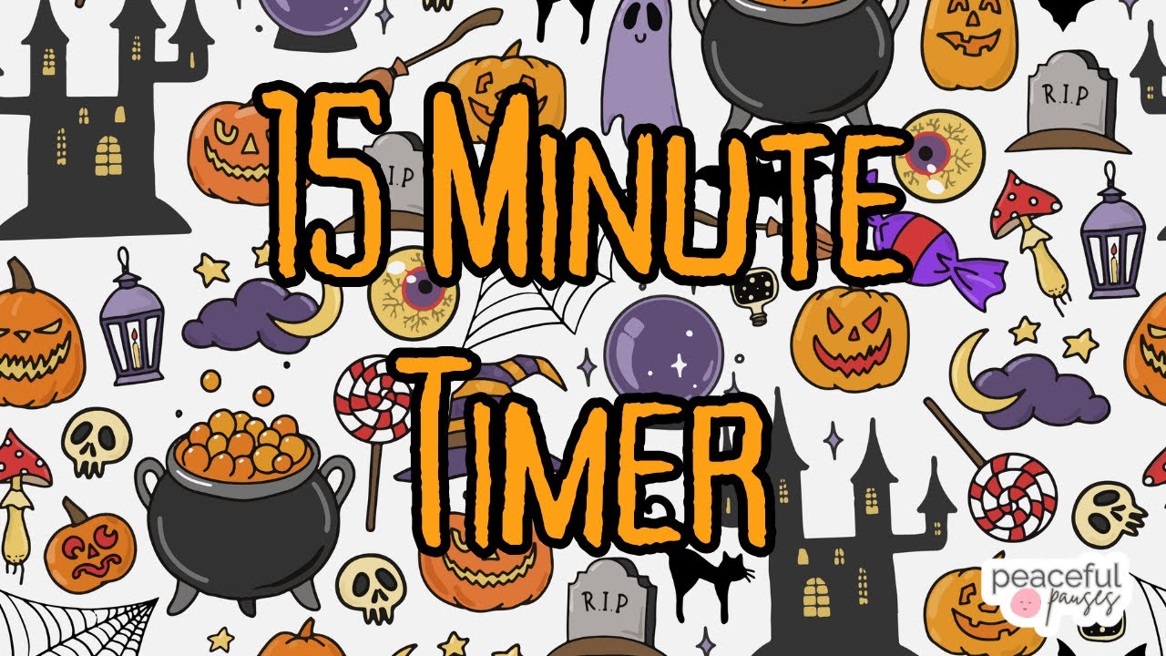 Spooky Timer Object Halloween Countdown Timer 15 Minutes โ Relaxing Spooky Aesthetic for ...
