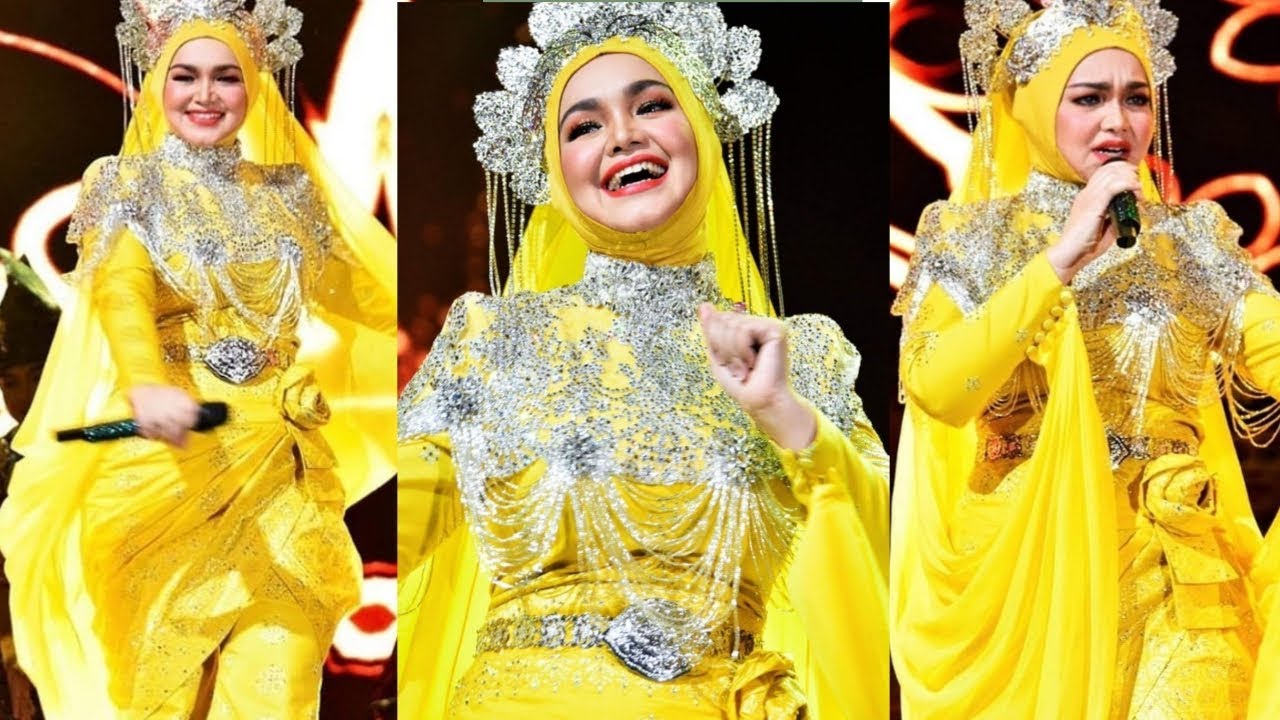 Siti nurhaliza pakai busana traditional berwarna kuning inspirasi puteri  perak rekaan Rizman ruzaini - YouTube