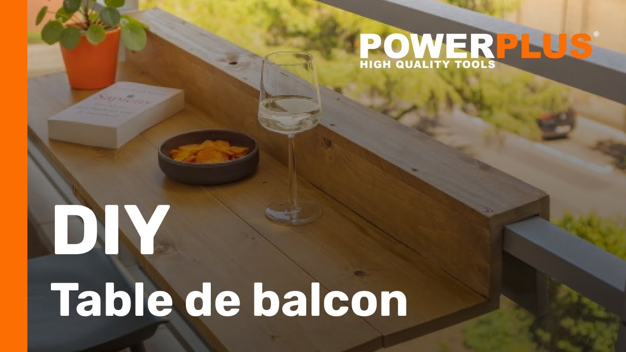 Découvrez comment faire vous-même une table de balcon - YouTube