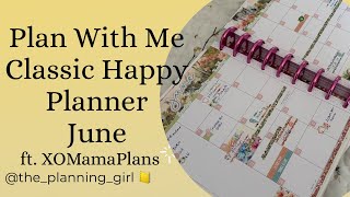 Plan With Me | June Monthly Spread | Classic Happy Planner