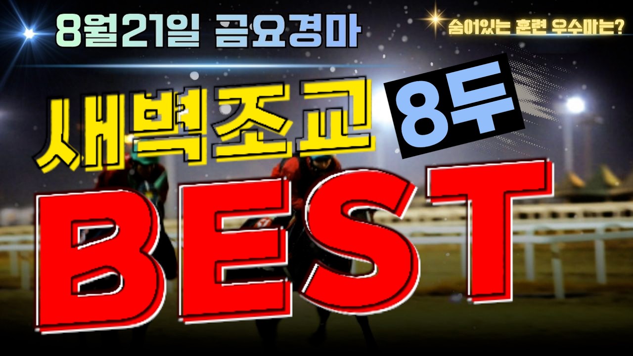 [굽소리경마] 어려운 부산경마 해법은? 배당은 뜬금없이 터지지 않습니다!! 승리 안길 훈련우수마 8두!!#새벽조교#부산경마#조교우수마#굽소리경마