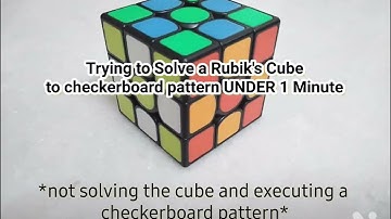 Solving a 3×3 Rubik