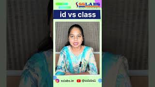 Difference Between ID and Class in HTML | HTML Interview Question