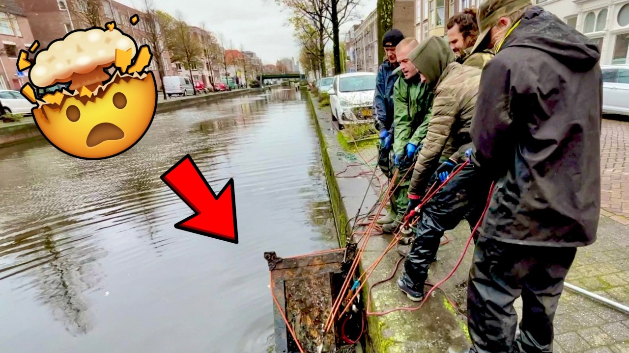 Caja Fuerte Enorme Encontrada Pescando con Imán 