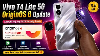 Vivo T4 Lite 5G Gets OriginOS 6 Update 🔥 | Android 16 + July 2026 Security Patch screenshot 2