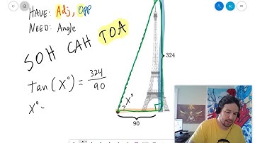 Trig Word Problems, Example 2: The Alien