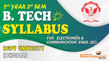 RGPV B.Tech 3rd Sem 2nd Year Electronics & Communication  Engineering (EC) Syllabus | B.Tech