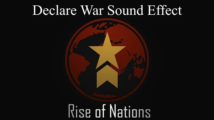 Rise of Nation Declaring War, Being declared war on and Peace Treaty Sound effect | Roblox