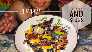 ASMR Slugs and Stones | Mukbang (whispers)
