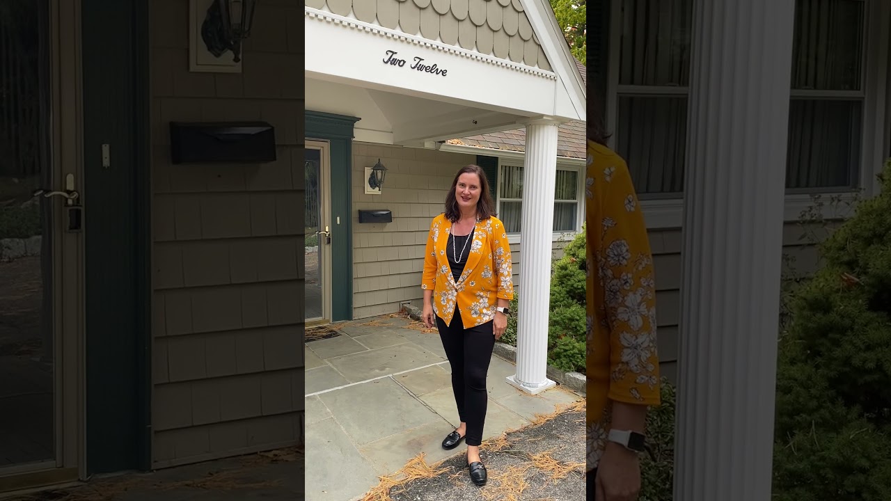 Waterfront community home with private beach access