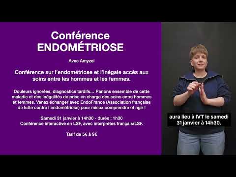 Conférence endométriose par Amyzel d'EndoFrance