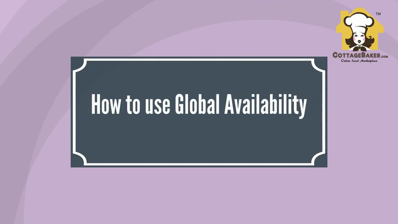 How to use Global Availability
