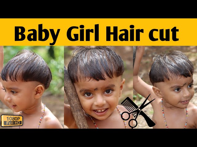 Baby Girl Hair Cutting || Baby Hair Cutting at Home || Bob & Blunt Hair  Cutting | Real Beauty Secret - YouTube