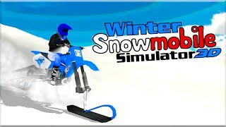 Winter Snowmobile 3D Simulator - Gameplay Android game - snow mobile simulation games screenshot 2