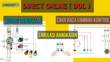 Tutorial Wiring Rangkaian Direct On Line ( DOL ) dan Cara Kerja Sekaligus Simulasi Rangkaian DOL