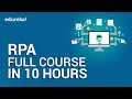Robotic Process Automation Full Course - 10 Hours | RPA Tutorial For Beg...
