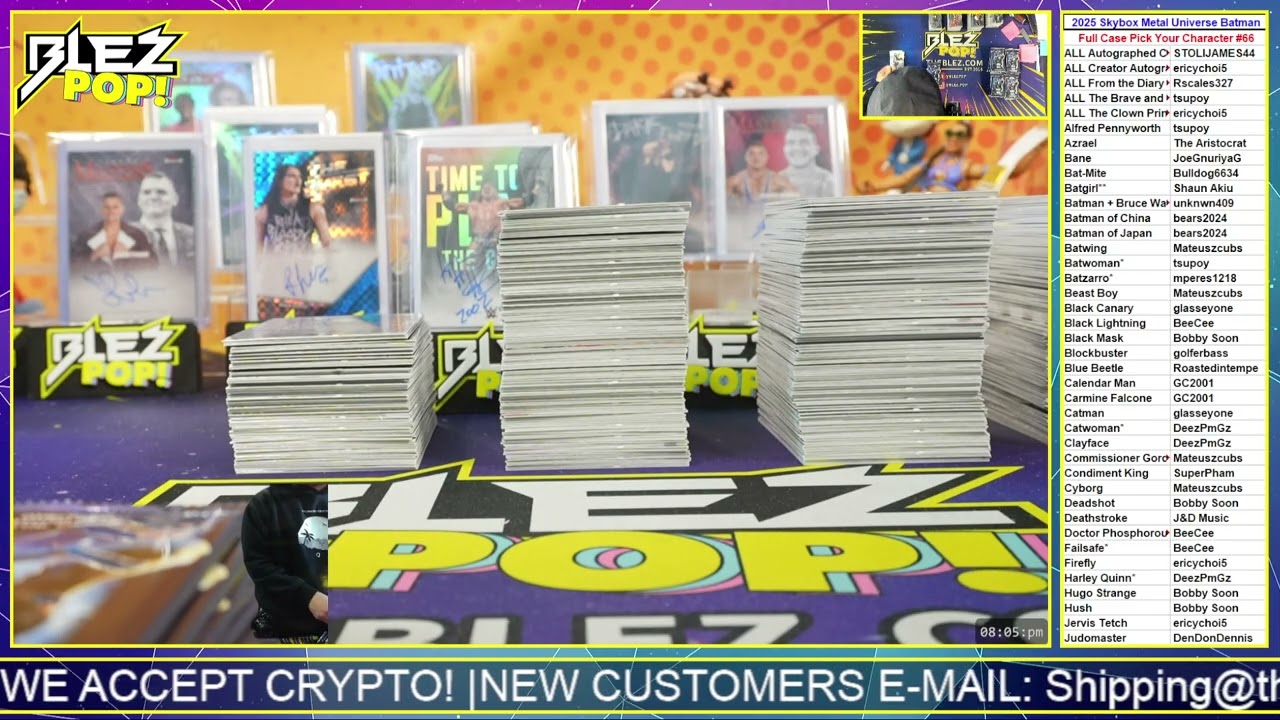 2025 Skybox Metal Universe Batman Полный набор «Выбери своего персонажа» #66