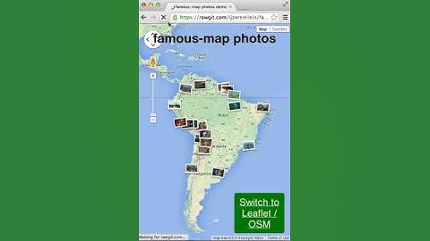 famous-map photo animation demo