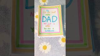 🌸🧿easy simple card for father's day🫶#youtubeshorts #cards #fathersday #cardmaking #shorts #trending