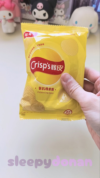 chips eraser🥔 #stationery #backtoschool #unboxing #eraser #cute