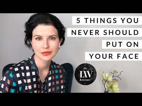 5 things you should never put on your face - by Dr Liv (DIY skincare)