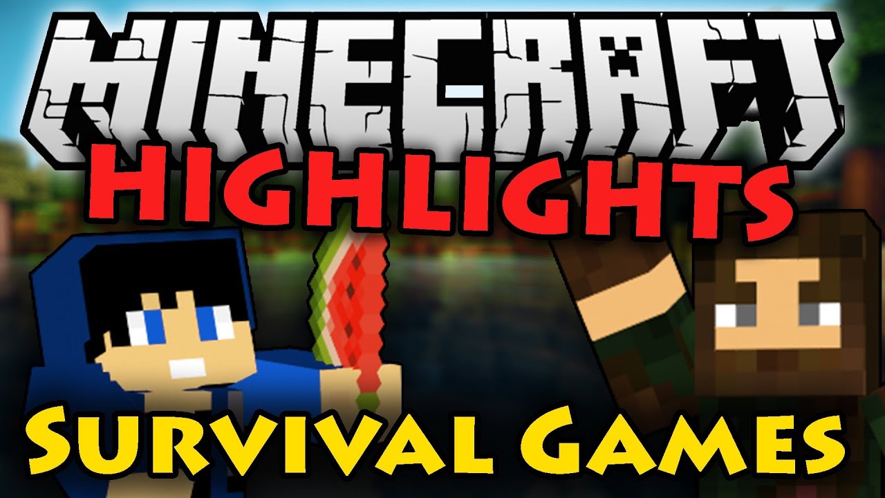 Minecraft Survival Games HIGHLIGHTS w/ Snacks (PC Gameplay Funtage)