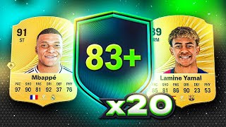 THIS IS WHAT I GOT IN 20x 83+ UPGRADE PACKS! 🚀 #eafc26