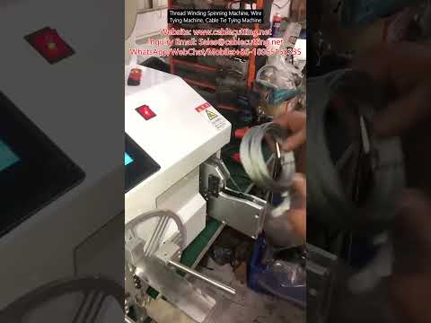 Automatic Thread Winding and Cable Tie Tying Machine for Industrial Packaging
