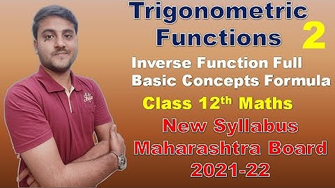Trigonometric Functions Class 12 Part 2 Full Basic Concepts | Shadab Khan